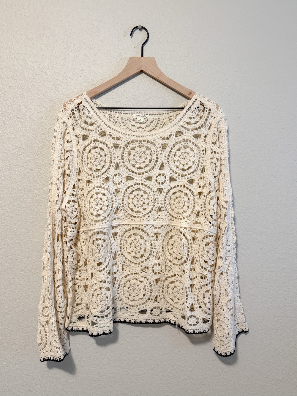 XL 100% Cotton Crochet Top